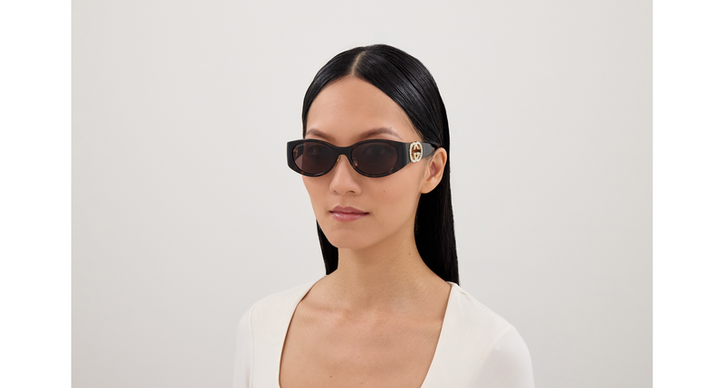Gucci GG2123SA in Black (004) - Temple Detail