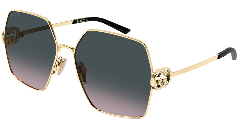 Gucci GG2163S in Gold (002) - Temple Detail