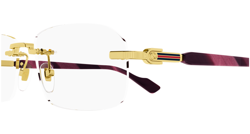Gucci GG1221O in Gold (003) - Temple Detail