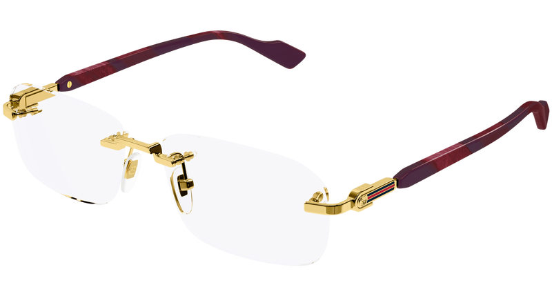 Gucci GG1221O in Gold (003) - Temple Detail
