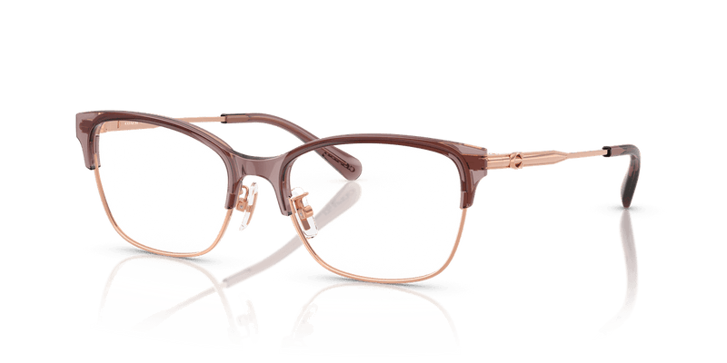 Coach HC5184 in Shiny Rose Gold/Grape / Demo Lens - Front View