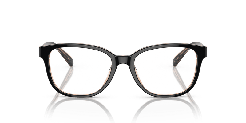 Coach HC6224U in Black/Transparent Blush / Demo Lens - Temple Detail