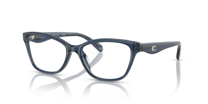 Coach HC6243U in Transparent Blue / Demo Lens - Front View