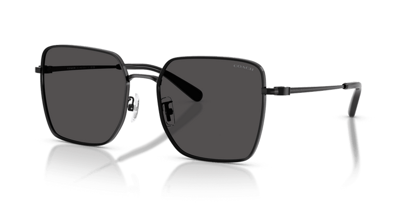 Coach CBZ51 HC7184D in Shiny Black/Dark Grey / Grey Solid (934487) - Front View