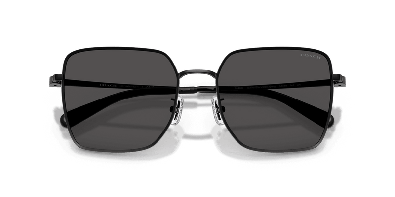 Coach CBZ51 HC7184D in Shiny Black/Dark Grey / Grey Solid (934487) - Front View