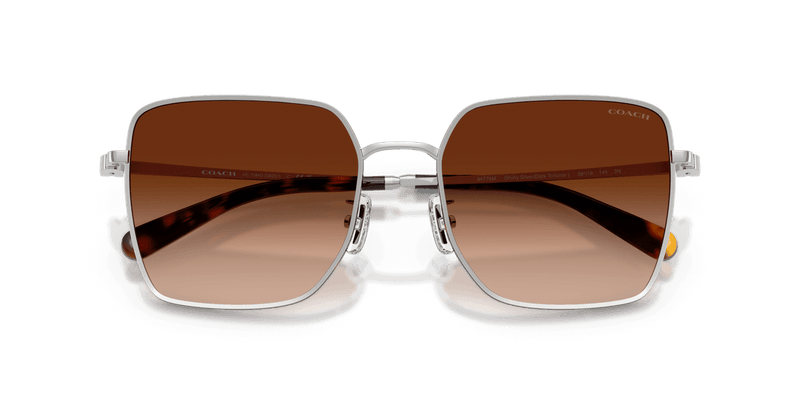 Coach CBZ51 HC7184D in Silver/Dark Tortoise / Brown Gradient (94775M) - Side View