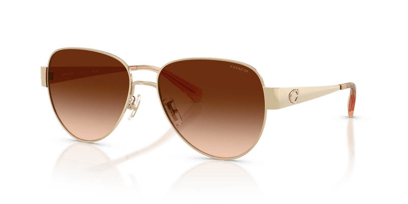 Coach CDP37 HC7186 in Shiny Light Gold / Brown Gradient (900574) - Alternate View