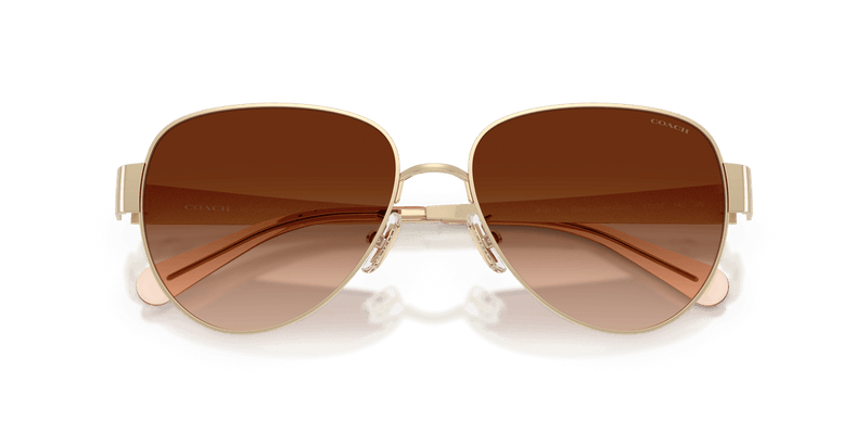 Coach CDP37 HC7186 in Shiny Light Gold / Brown Gradient (900574) - Alternate View