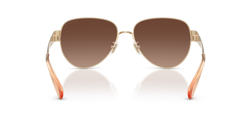 Coach CDP37 HC7186 in Shiny Light Gold / Brown Gradient Polarized (900587) - Alternate View