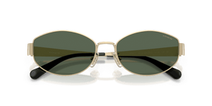 Shiny Light Gold / Dark Green Solid (900571)