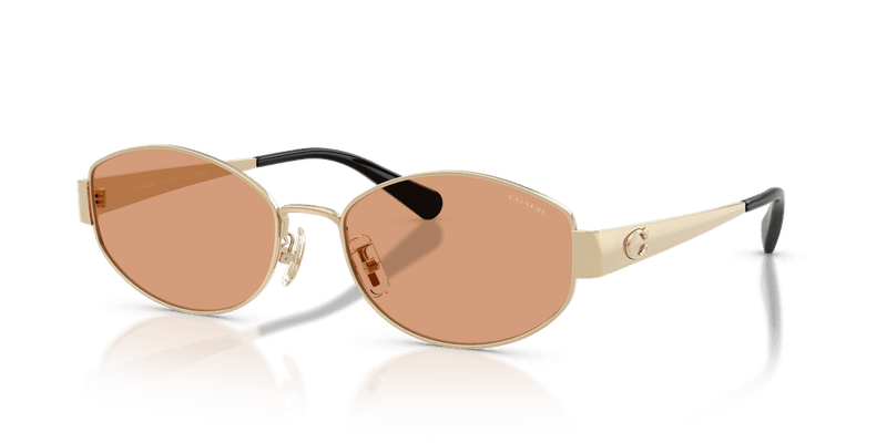 Coach CDP44 HC7192D in Shiny Light Gold / Light Brown Solid (900584) - Alternate View