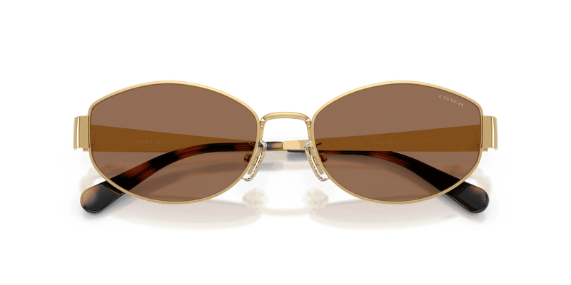 Coach CDP44 HC7192D in Shiny Gold / Dark Brown Solid (944113) - Alternate View