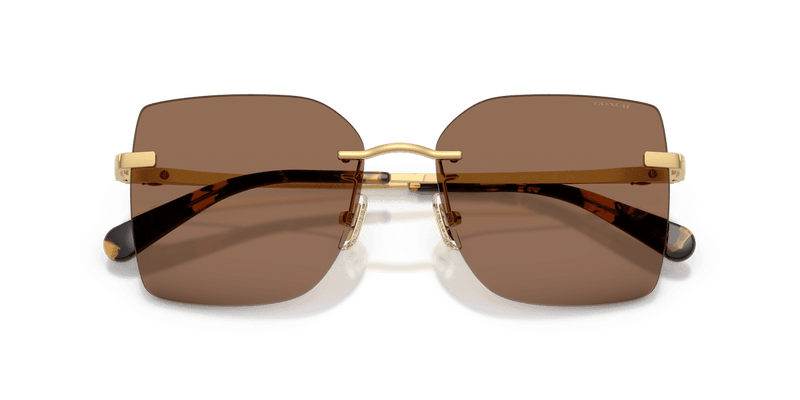 Coach CDP45 HC7193D in Shiny Gold / Brown Solid (944113) - Alternate View