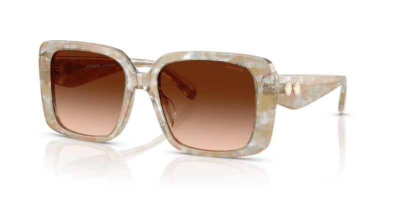 Coach CAD54 HC8424U in Pearlized Brown Watercolor / Brown Gradient - Alternate View
