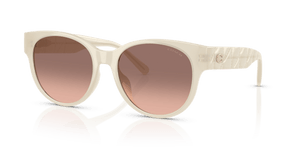 Milky White / Brown Pink Gradient