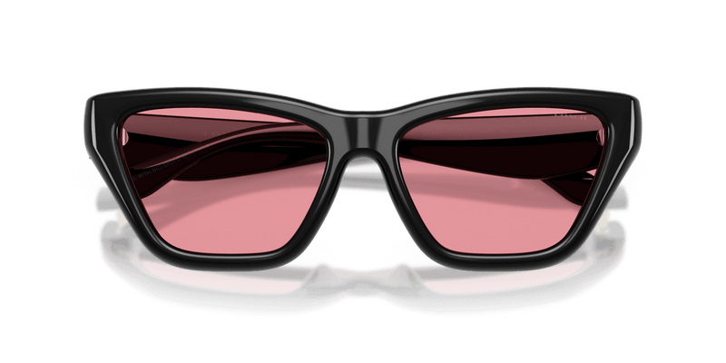 Coach CDP33 HC8449U in Black / Pink Solid (500284) - Side View