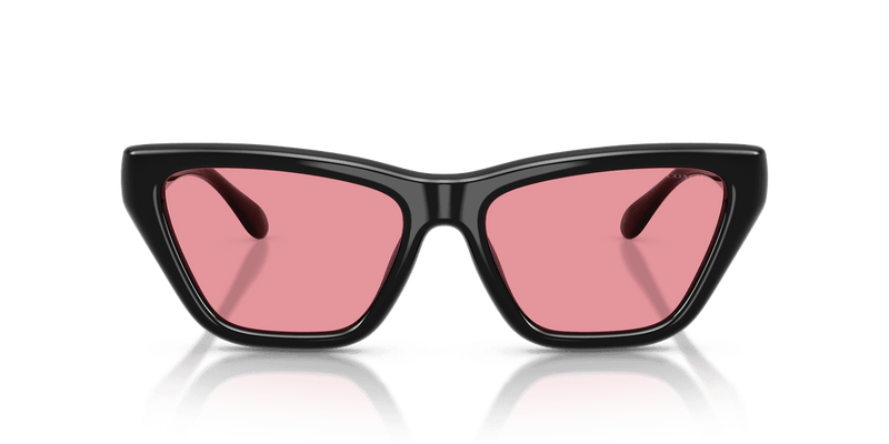 Coach CDP33 HC8449U in Black / Pink Solid (500284) - Back View