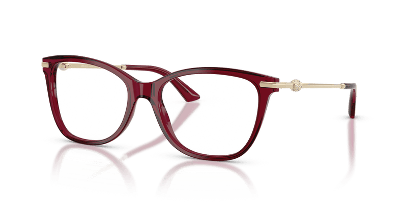 Jimmy Choo JC3007HB in Transparent Red / Demo Lens - Alternate View