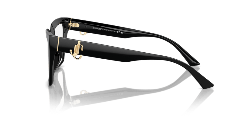 Jimmy Choo JC3017U in Black / Demo Lens (5000) - Side View