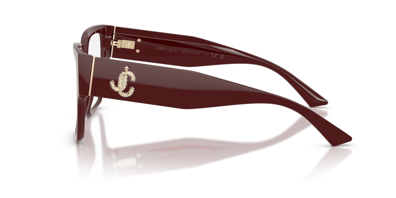 Jimmy Choo JC3032B in Cranberry (5057) - Temple Detail