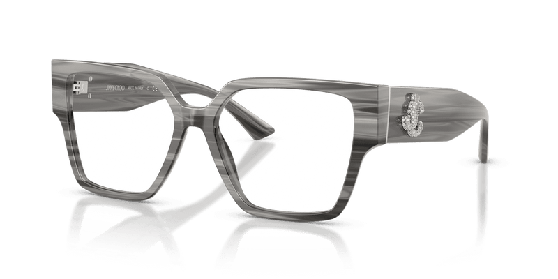 Jimmy Choo JC3032B in Striped Black (5063) - Alternate View