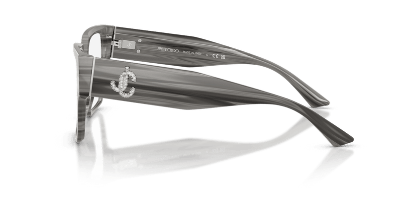 Jimmy Choo JC3032B in Striped Black (5063) - Alternate View