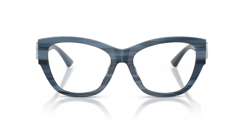 Jimmy Choo JC3033BU in Striped Navy / Demo Lens - Alternate View