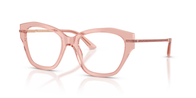 Jimmy Choo JC3043J in Transparent Pink / Demo Lens - Alternate View