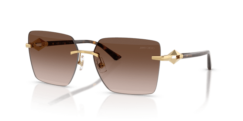 Jimmy Choo JC4018 in Gold / Gradient Brown - Front View