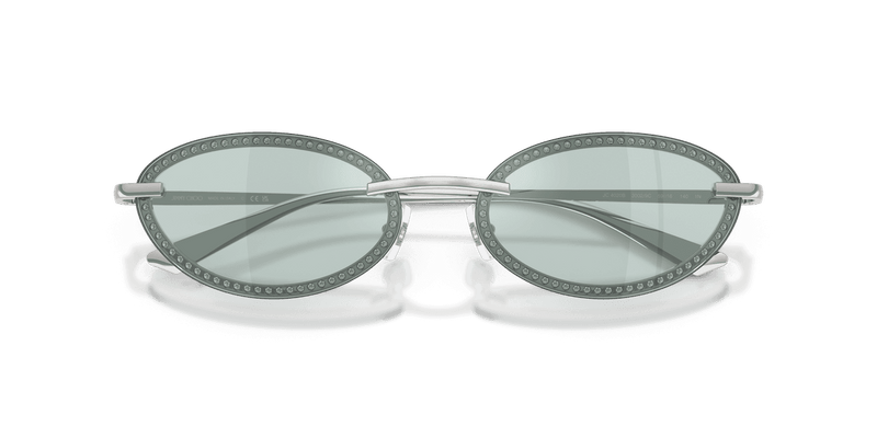 Jimmy Choo JC4020B in Silver / Azure Flash Silver (30029C) - Front View