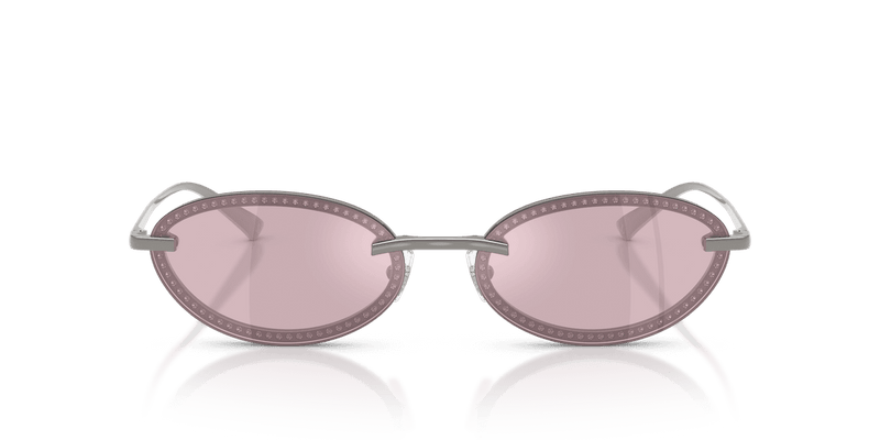 Jimmy Choo JC4020B in Gunmetal / Violet Mirror Flash Silver (3004AK) - Front View