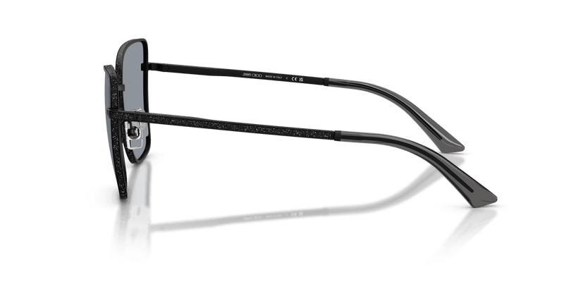 Jimmy Choo JC4023J in Matte Black / Dark Grey Glitter (30014R) - Temple Detail