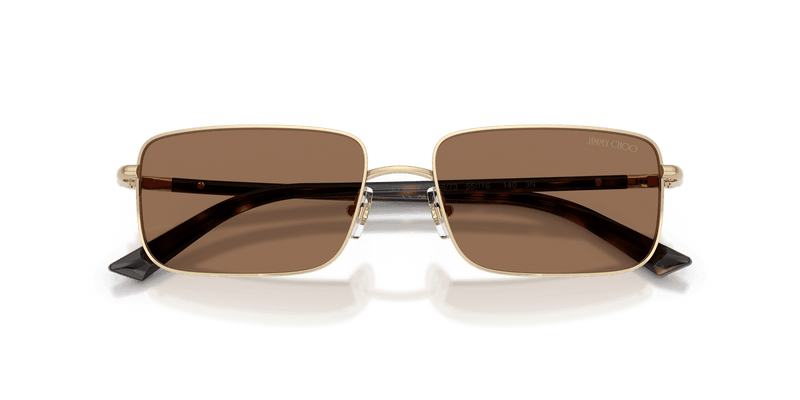 Jimmy Choo JC4027 in Pale Gold / Dark Brown (300673) - Side View