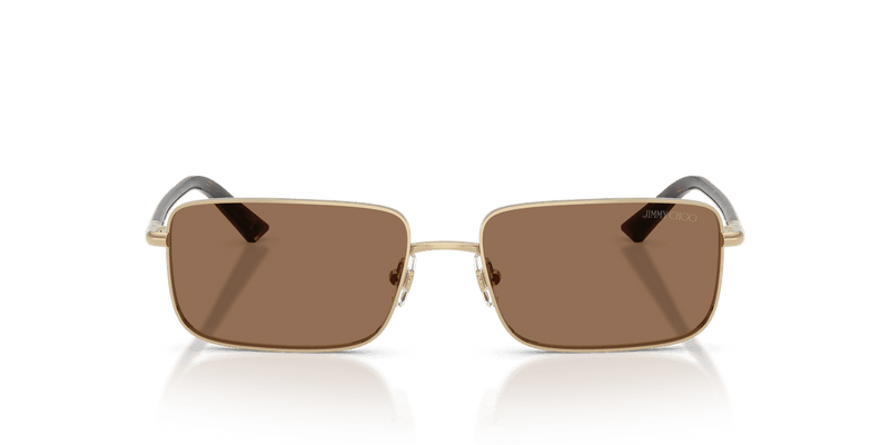 Jimmy Choo JC4027 in Pale Gold / Dark Brown (300673) - Back View