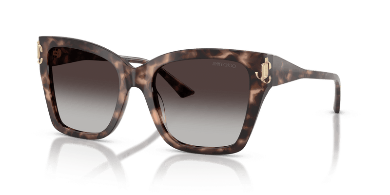 Jimmy Choo JC5012 in Pink Havana / Grey Gradient (50708G) - Front View