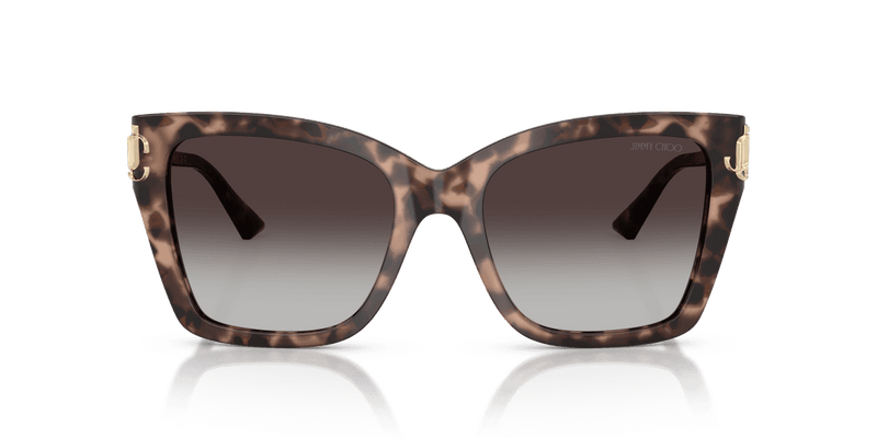 Jimmy Choo JC5012 in Pink Havana / Grey Gradient (50708G) - Back View