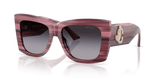 Striped Cranberry / Gradient Gray