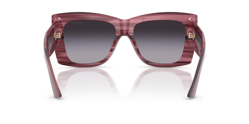Jimmy Choo JC5036B in Striped Cranberry / Gradient Gray - Alternate View