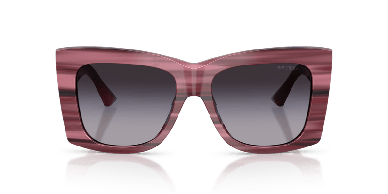 Jimmy Choo JC5036B in Striped Cranberry / Gradient Gray - Alternate View