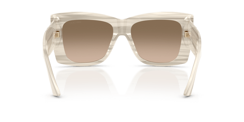 Jimmy Choo JC5036B in Striped White / Brown Grad Grey Mirror Silver - Alternate View