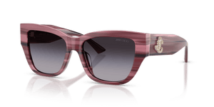 Striped Cranberry / Gradient Gray