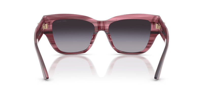Jimmy Choo JC5039BU in Striped Cranberry / Gradient Gray - Alternate View