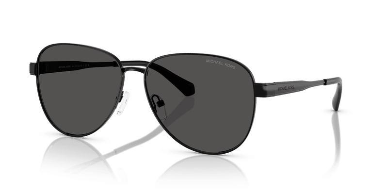 Michael Kors BIARRITZ MK1160 in Black Shiny / Dark Grey Solid (100587) - Alternate View