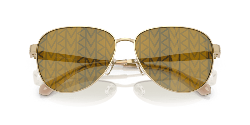 Michael Kors BIARRITZ MK1160 in Light Gold / Dark Brown (10149A) - Side View