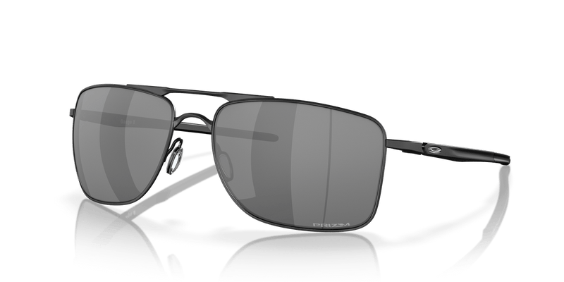 Oakley GAUGE 8 OO4124 in Matte Black / Prizm Black Polarized - Front View