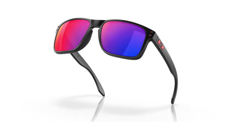 Oakley HOLBROOK OO9102 in Matte Black / + Red Iridium - Alternate View