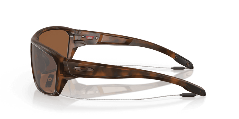 Oakley SPLIT SHOT OO9416 in Matte Tortoise / Prizm Tungsten Polarized (941603) - Temple Detail
