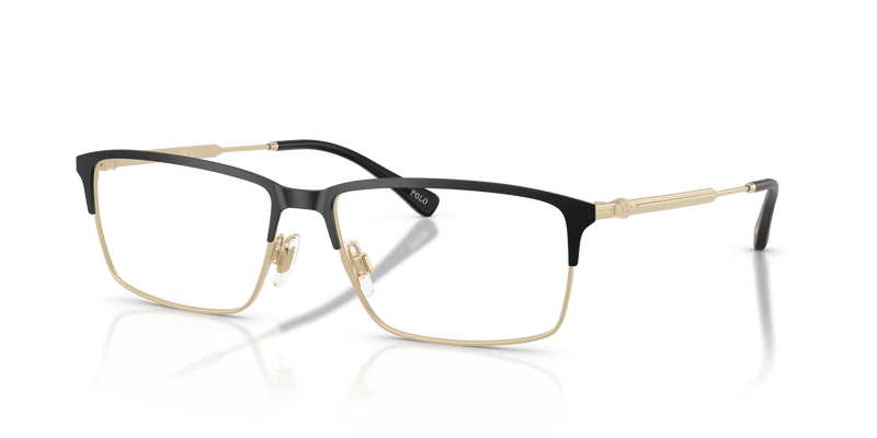 Polo Ralph Lauren PH1245 in Black/Pale Gold (9304) - Front View