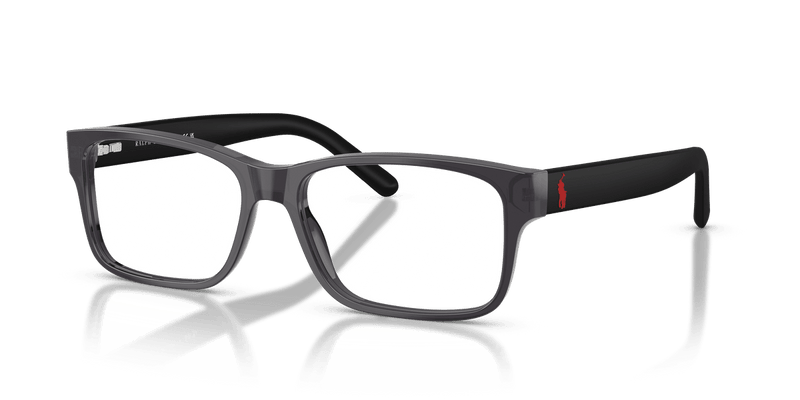 Polo Ralph Lauren PH2117 in Shiny Transparent Grey / Demo Lens - Front View
