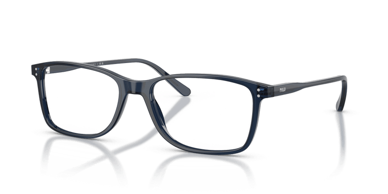 Polo Ralph Lauren PH2155 in Shiny Transparent Blue / Demo Lens - Front View